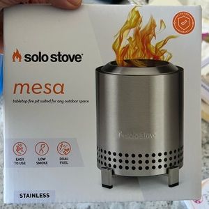 solo stove Mesa Stainless Steel Tabletop Fire Pit - Silver